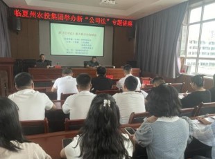 NG官网公司组织进行新《公司法》专题培训